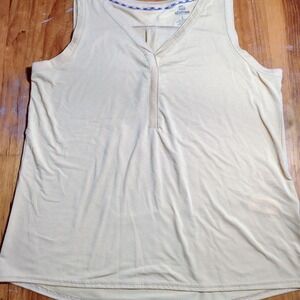 Sherpa Adventure Gear Tank‎ Top Women's Sleeveless Athletic Beige Large